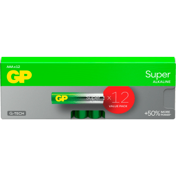 Batteri GP Super Alkaline AAA/LR03 12-pack GP.