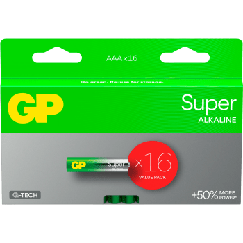 Batteri GP Super Alkaline AAA/LR03 16-pack GP.