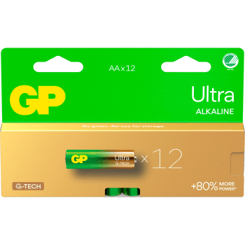Batteri GP Ultra Alkaline AA/LR6 12-pack GP.