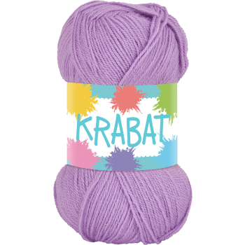 Garn Krabat Ljuslila 50g Falkgarn.