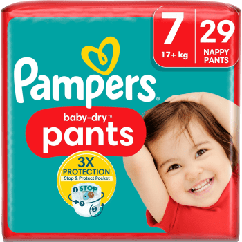 Byxblöjor Baby Dry Pants Strl 7 17+kg 29-p Pampers.