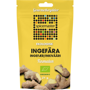 Krydda Ingefära mald påse Ekologisk 21g Spicemaster.