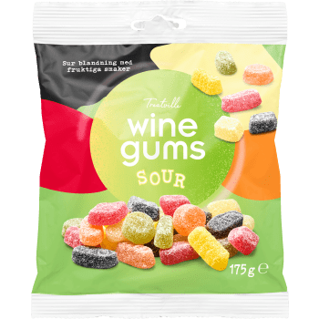 Vingummin Sour 175g Treatville.