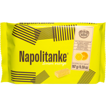 Napolitanke Wafers Citron & Apelsin 187g Kras.