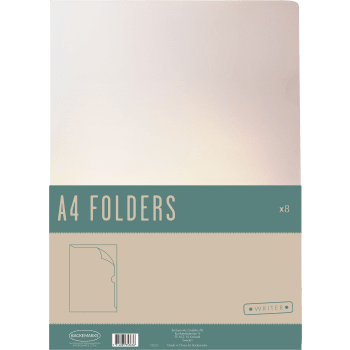 Aktmapp A4 Klar 8st Writer.