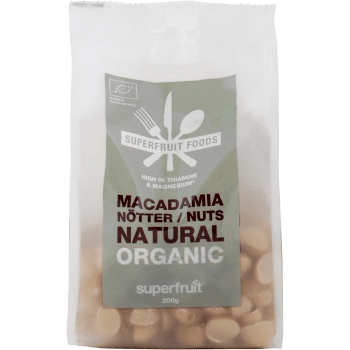 Macadamianötter Naturella Eko 200g Superfruit Foods.
