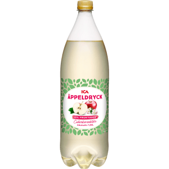Äppeldryck med ciderkaraktär 1,5l ICA.