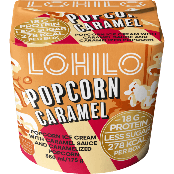 Glass Popcorn Caramel 350ml LOHILO.