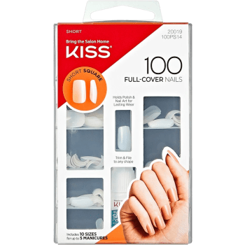 Lösnaglar Heltäckande Ofärgade 100-p Kiss.