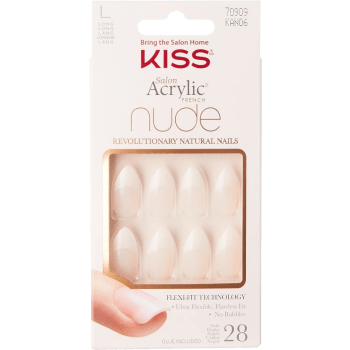 Salon Acrylic Nude French Nails 1st KISS.