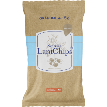 Chips Gräddfil & Lök 200g Svensa LantChips.