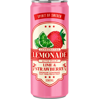 Lemonad Jordgubb/Lime 33cl Spirit of Sweden.