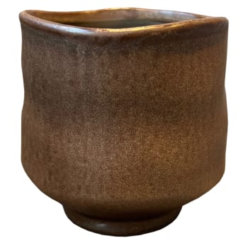 Kruka Brun Matt 15cm.