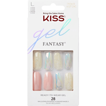 Lösnaglar Gel Fantasy Nails Party's Over 1st KISS.