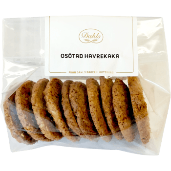 Osötad Havrekaka 10-pack 180g Dahls Bageri.