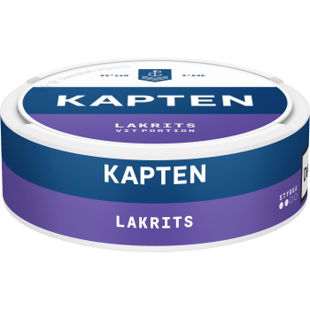 Kapten Vit Lakrits 18g.