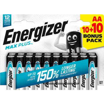 Batteri AA 20-p Energizer Max Plus.
