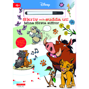 Disney - Skriv och sudda ut! Mina första siffror.