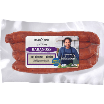 Kabanoss 88% Kötthalt 200g Taylors and Jones.