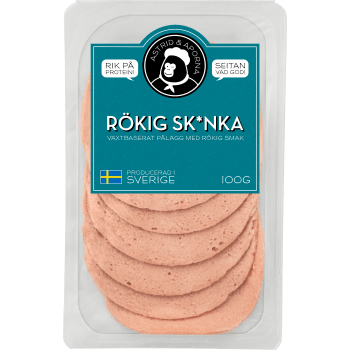 Veganskivor Seitan och Soja 100g Astrid och aporna.