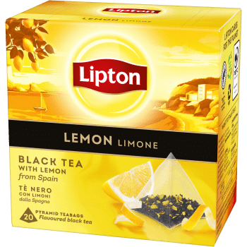 Te Svart Lemon Pyramid 20p Lipton.