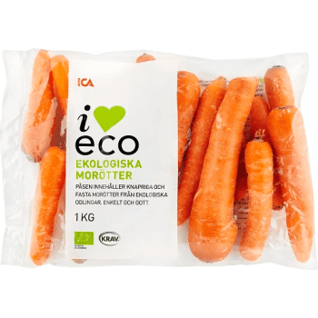 Morötter 1 kg Klass 1 ICA I love eco.