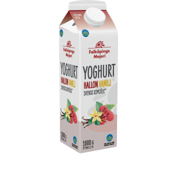 Yoghurt Hallon Vanilj 2,7% 1000g Falköpings Mejeri.
