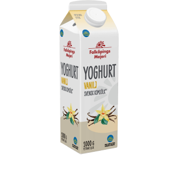 Yoghurt Vanilj 2,6% 1000g Falköpings Mejeri.