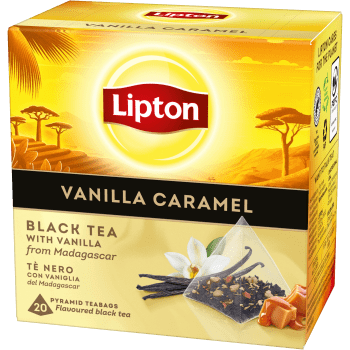 Te Svart Vanilla Caramel Pyramid 20p Lipton.