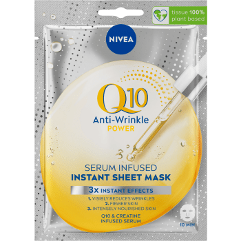 Ansiktsmask Q10 Anti-Wrinkle Power Sheet Mask 1-p Nivea.