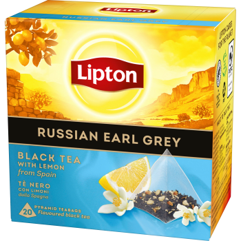 Te Svart Russian Earl Grey Pyramid 20p Lipton.