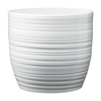 Kruka Bergamo Vit 14 cm.