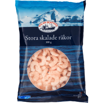 Räkor Skalade 300g Polar Seafood AB.