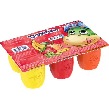 Fruktkvarg Jordgubb Aprikos Banan 6-p 300g Danonino.