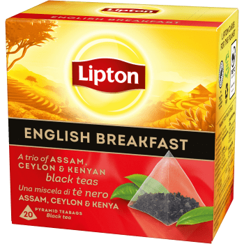 Te Svart English Breakfast Pyramid 20p Lipton.