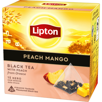Te Svart Peach mango Pyramid 20p Lipton.