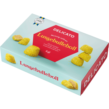 Kondisbitar Lussebulleboll 6-p 240 g Delicato.