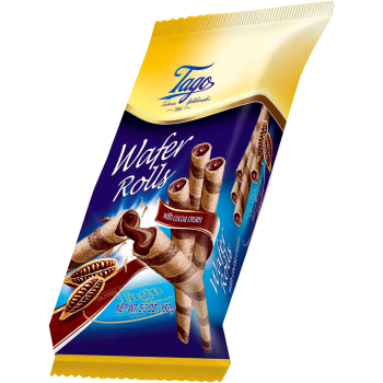 Wafer Rolls Choklad 150g Tago.