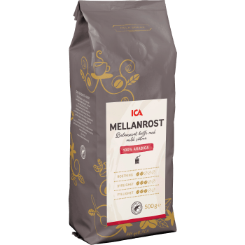 Kaffebönor Mellanrost 500g ICA.