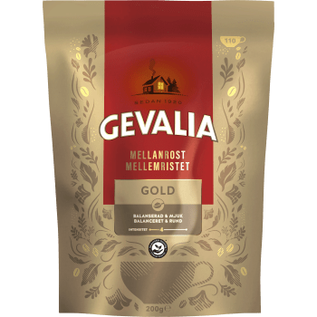 Snabbkaffe Gold Mellanrost Refill 200g Gevalia.