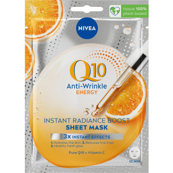 Ansiktsmask Q10 Anti-Wrinkle Energy Sheet Mask 1-p Nivea.