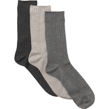 Socka 3p grå/beige mix 44/47 mywear.