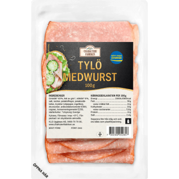 Medwurst Tylö Medwurst Tunna skivor 100g Charkuterifabrike.