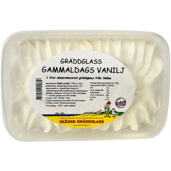 Gräddglass Gammeldags Vanilj 1l Engelholms Glass.