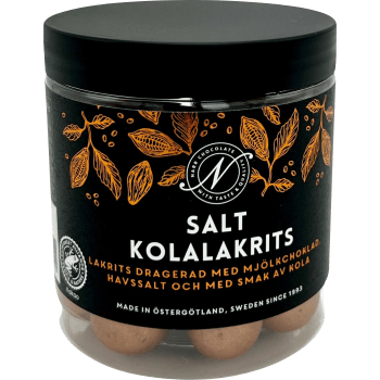Lakritskulor Saltkola 150g Narr Chocolate.