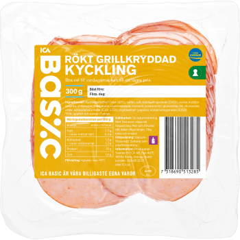 Kyckling Rökt Grillkryddad 300g ICA Basic.