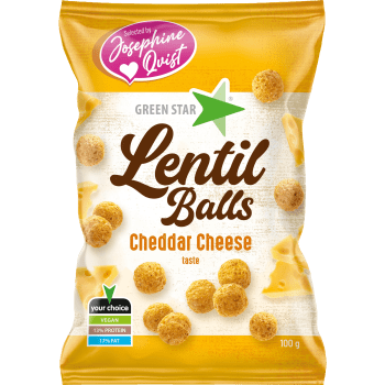 Lentil Balls Cheddar Cheese.