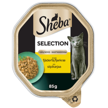 Kattmat Lamm & kyckling i sås 85g Sheba.