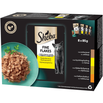 Kattmat Fågel 8-p 680g Sheba.