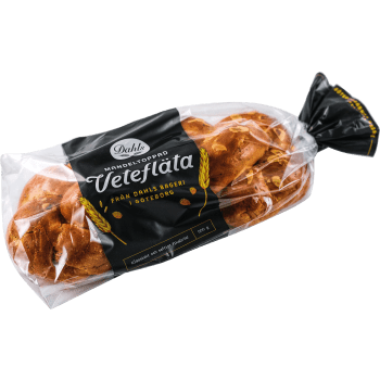 Vetefläta Mandel 500g Dahls Bageri.